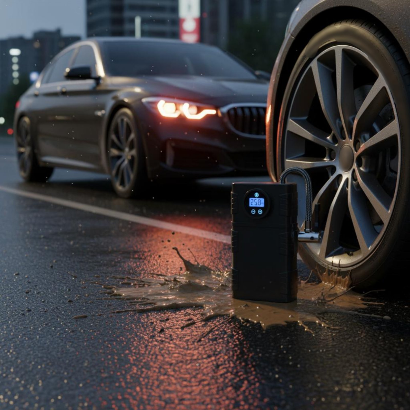Car Portable Tire Inflator - Taşınabilir Lastik Şişirme Pompası Kablosuz Motorlu