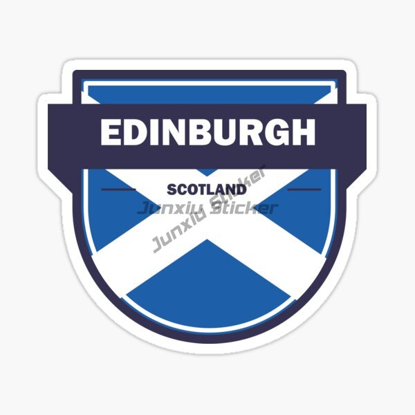 Car Accessories Edinburgh - EDINBURGH İSKOÇYA Manzara Araba Sticker Kendinden
