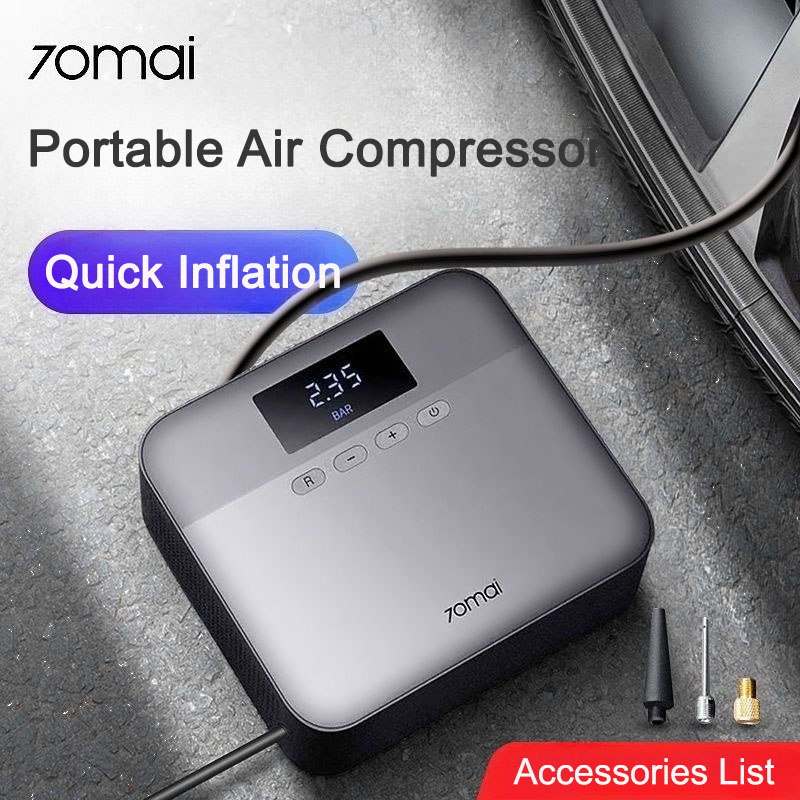 Car Portable Tire Inflator - 70mai Taşınabilir Hava Kompresörü Lastik Şişirme