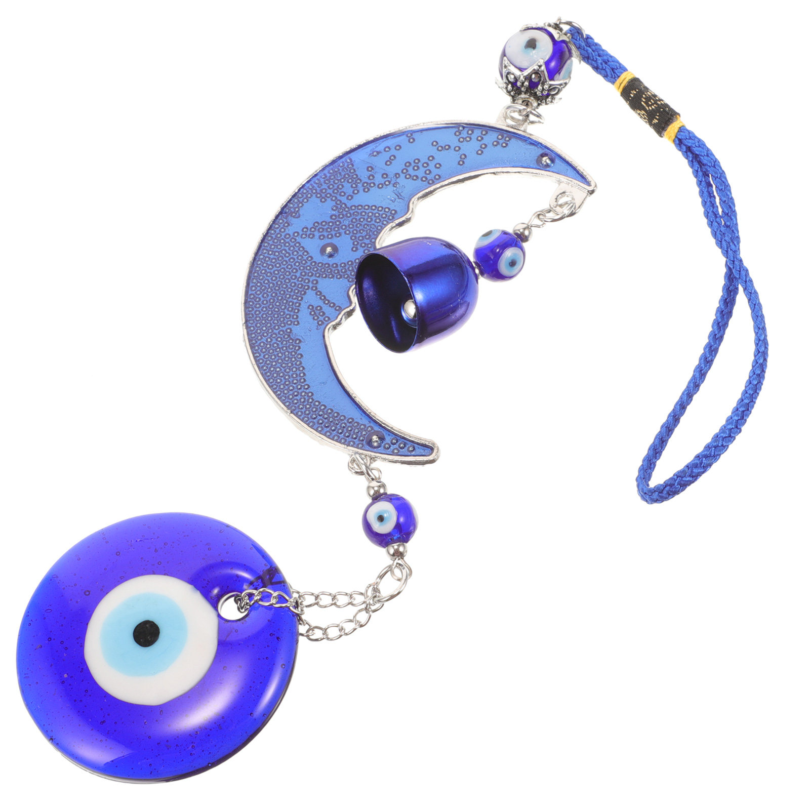 Car Accessories Evil Eye - Nazar Boncuğu Mavi Ay Asılı Süsleme
