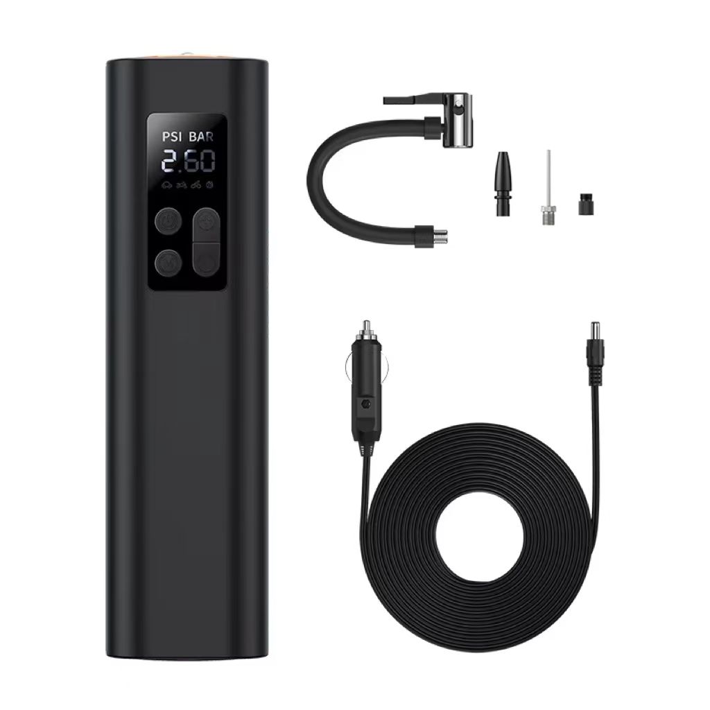 Car Portable Tire Inflator - Mini Taşınabilir ABS Plastik Kablosuz Dijital