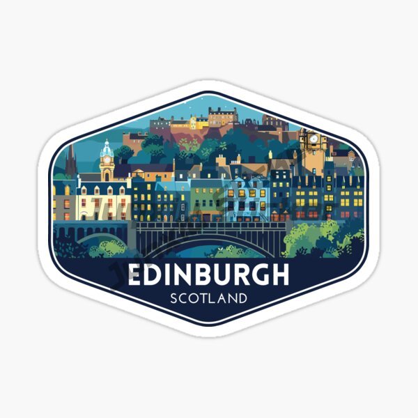 Car Accessories Edinburgh - EDINBURGH İSKOÇYA Manzara Araba Sticker Bisiklet