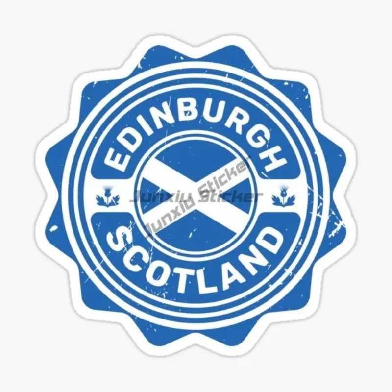Car Accessories Edinburgh - EDINBURGH İSKOÇYA Manzara Araba Etiketi Kendinden