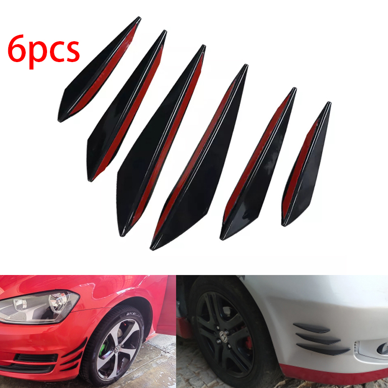 Bumper Guard Protector - 6 adet Evrensel Kauçuk Araba Ön