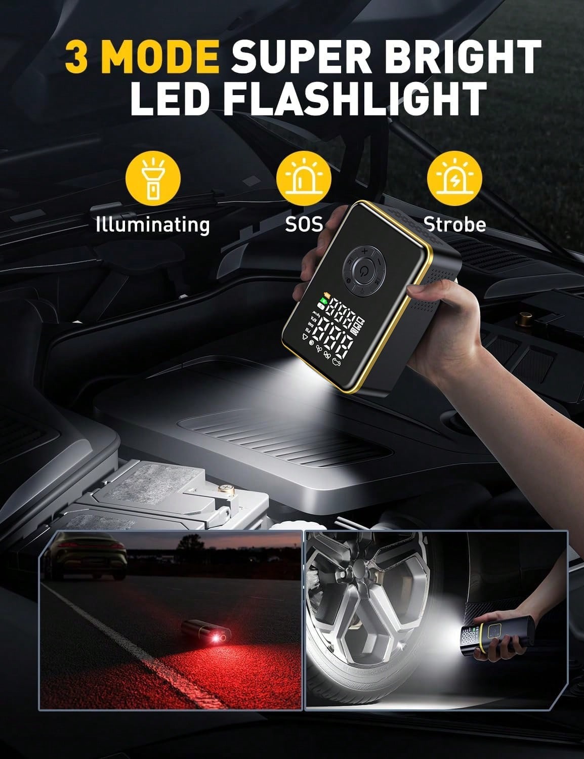 Lastik Şişirme Cihazı Taşınabi - Car Portable Tire Inflator incelemesi ve fiyatı