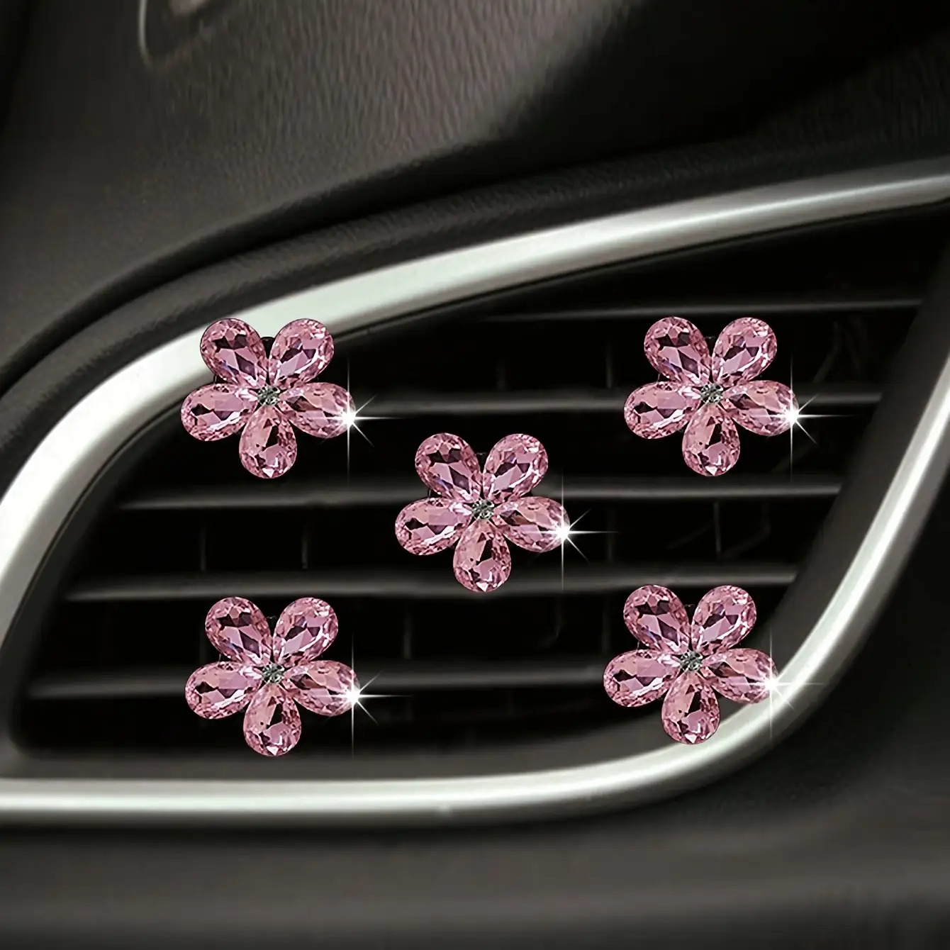 5 adet Bling Kristal Çiçek Ara - Car Accessories Evil Eye incelemesi ve fiyatı