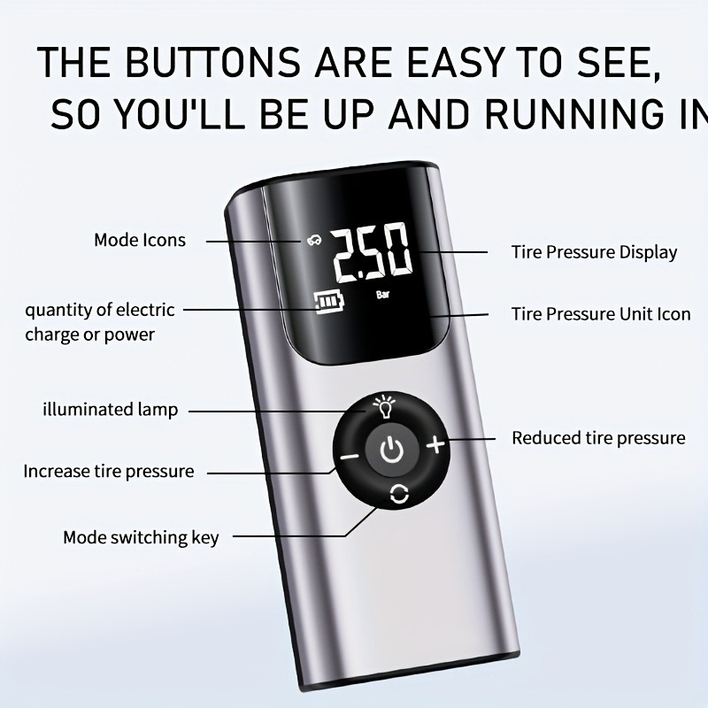 Araba Kablosuz Hava Pompası El - Car Portable Tire Inflator incelemesi ve fiyatı