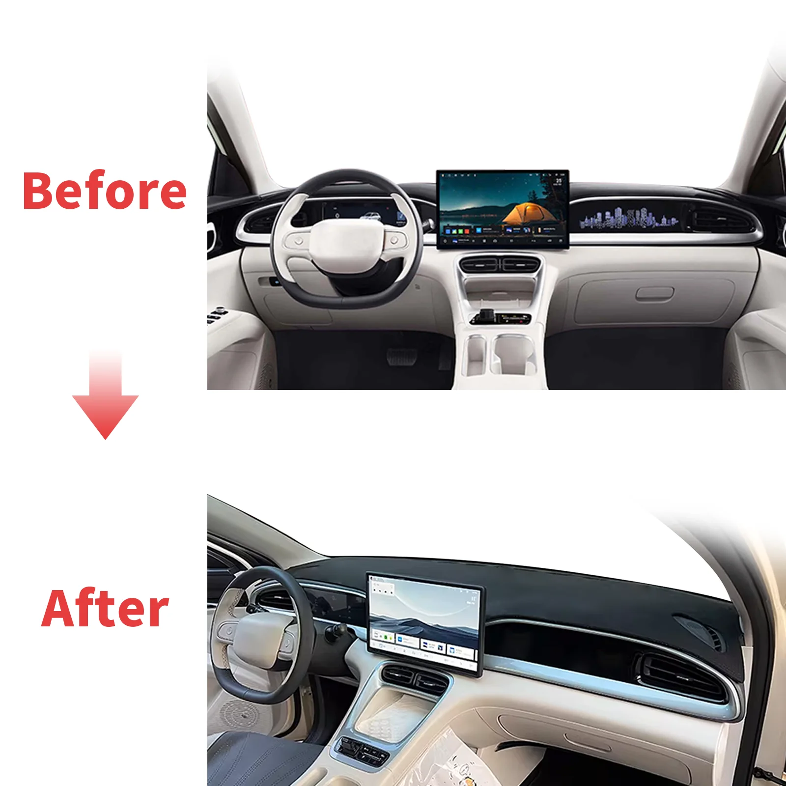 Geely EX2 Proton EMas 5 için u - Car Anti-Slip Dashboard Mat incelemesi ve fiyatı