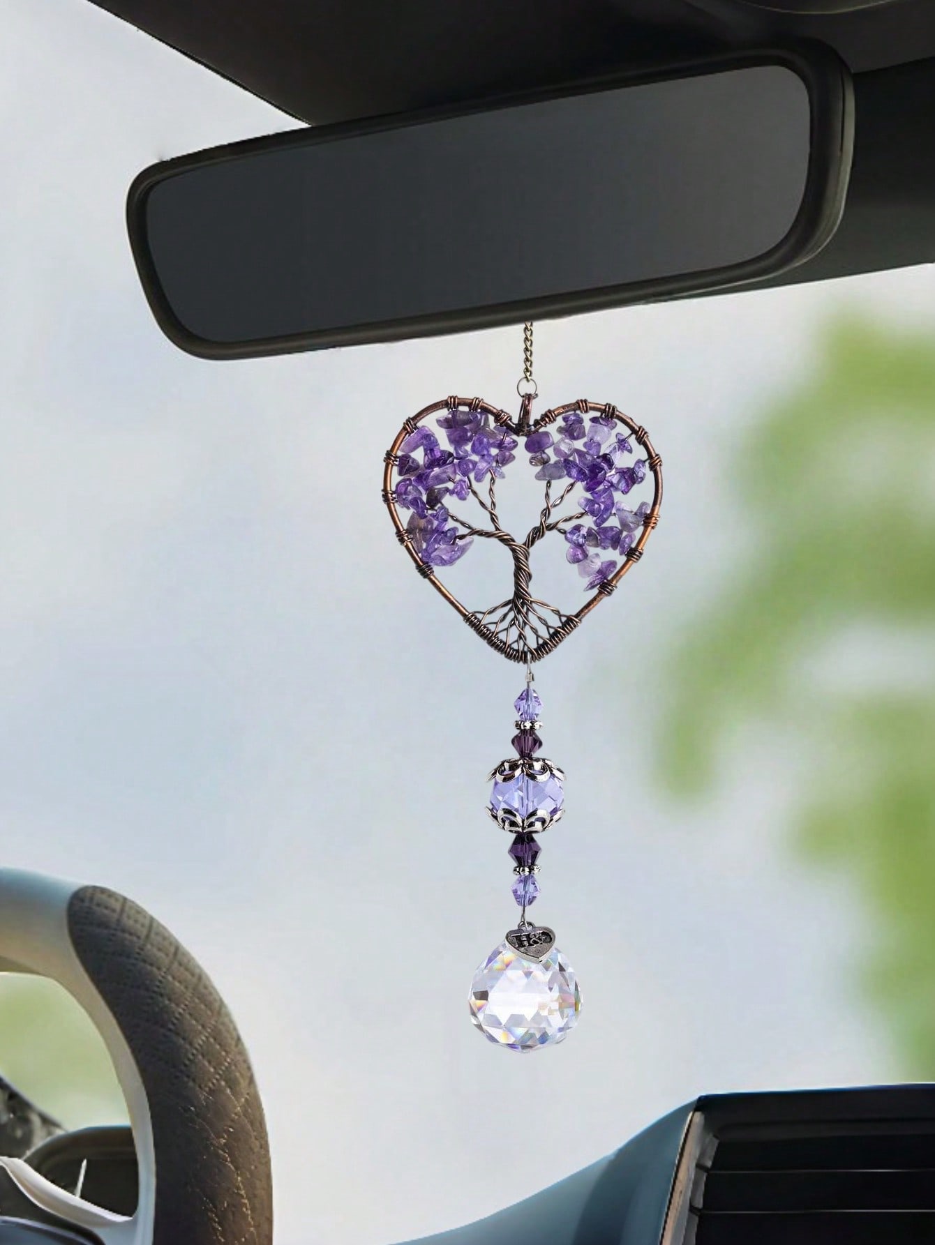 Kalp Ametist Hayat Ağacı Araba - Car Accessories Evil Eye incelemesi ve fiyatı