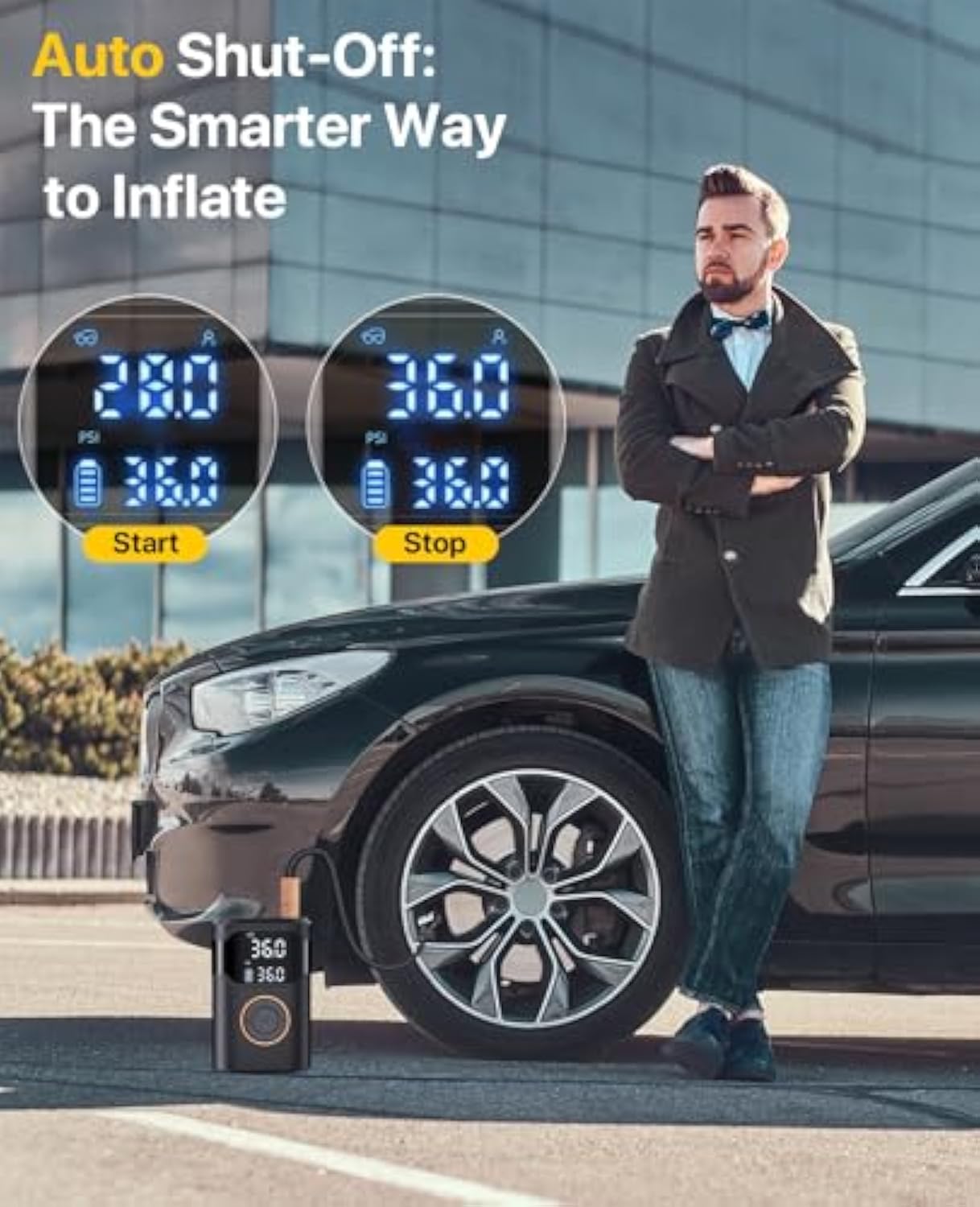 Otomatik Şarj Edilebilir Elekt - Car Portable Tire Inflator incelemesi ve fiyatı