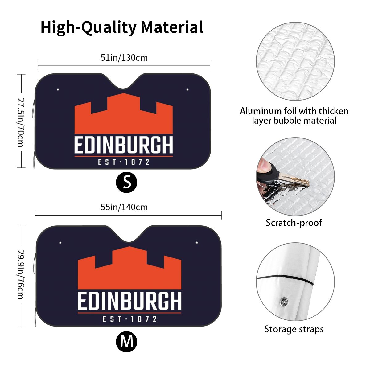 Edinburgh Rugby Logo 2 Güneşli - Car Accessories Edinburgh incelemesi ve fiyatı