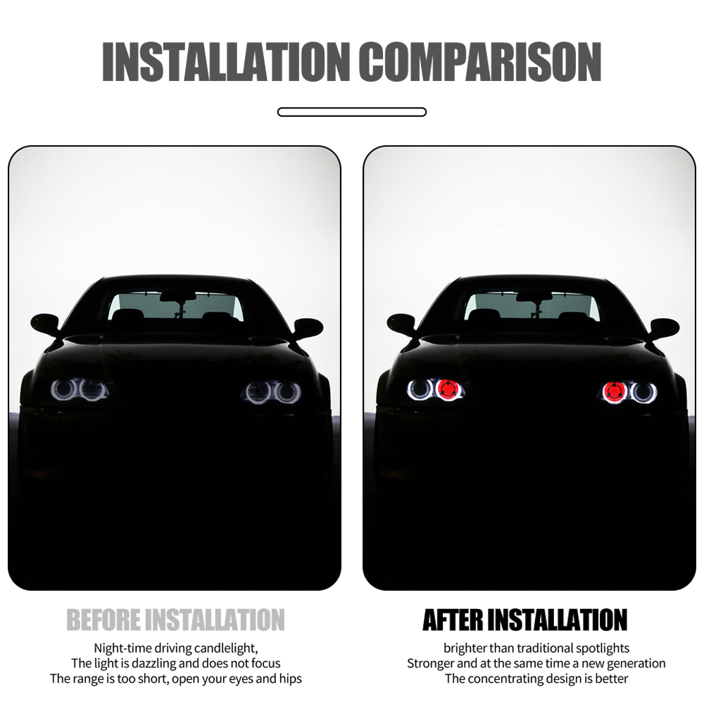 LED Far Demon Eyes Dinamik Aya - Car Accessories Evil Eye incelemesi ve fiyatı